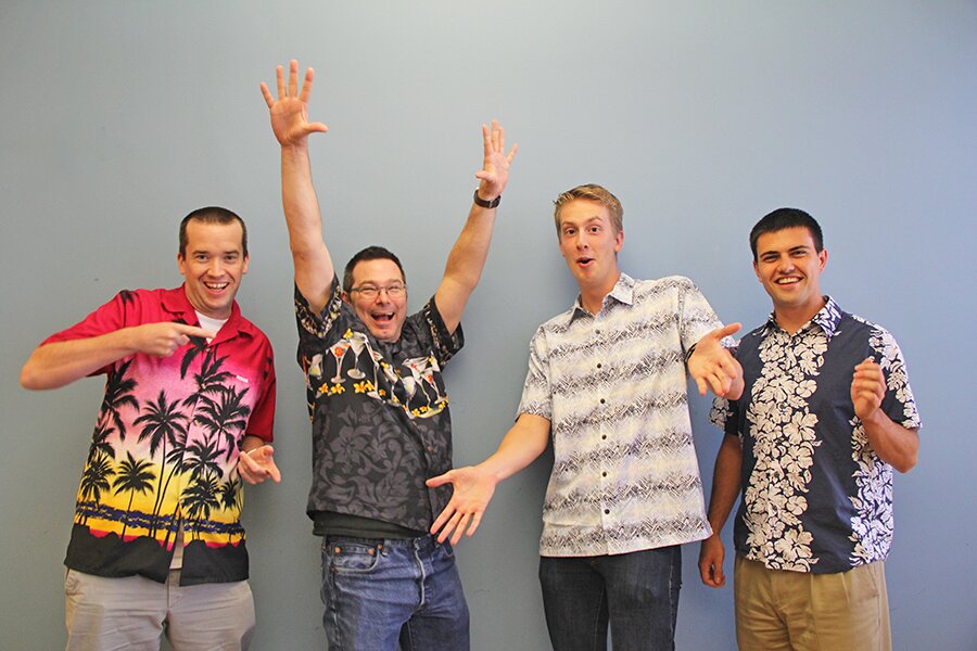 Leon at Hawaiian Shirt Friday